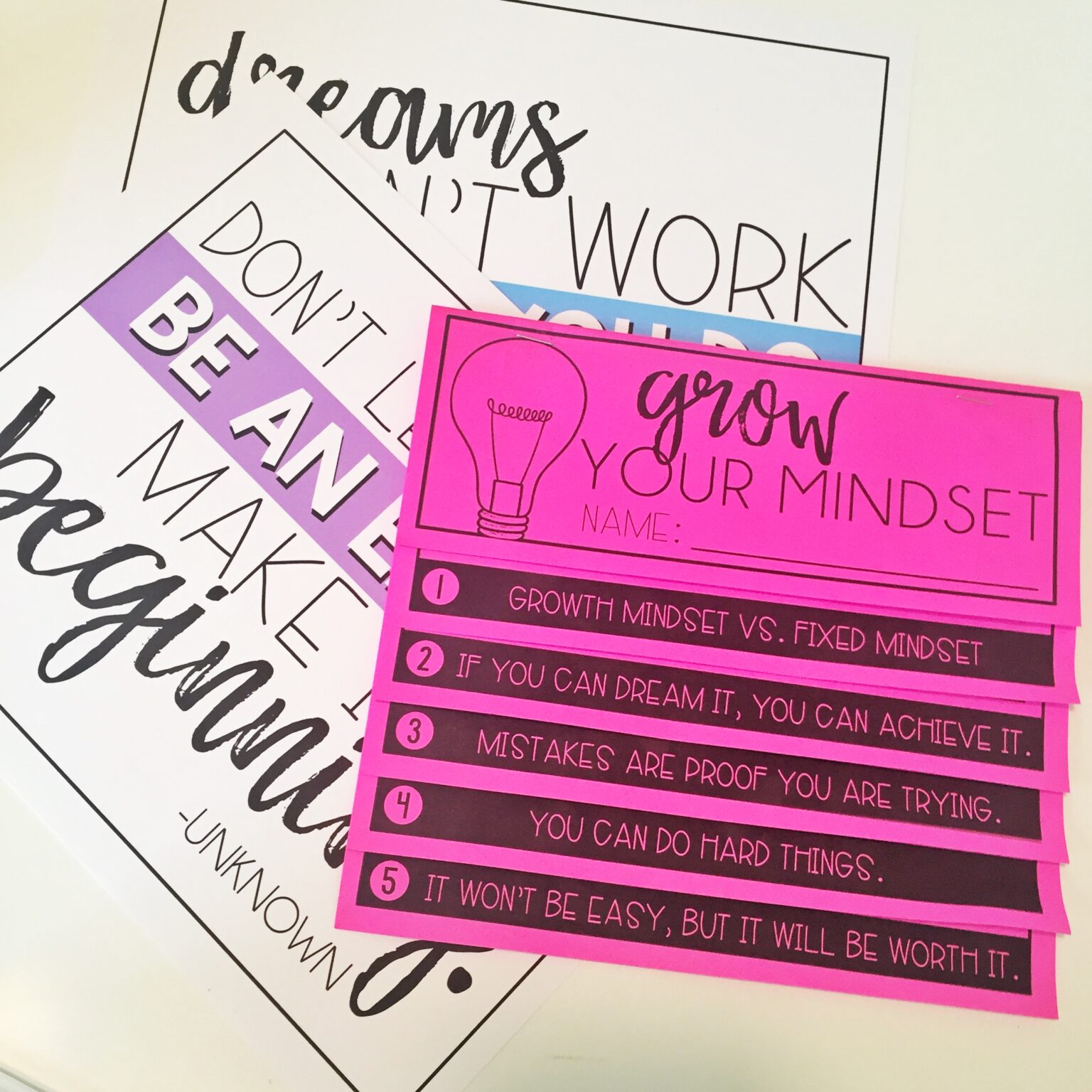 Activities & Read Alouds to Teach Growth Mindset - Teach Create Motivate