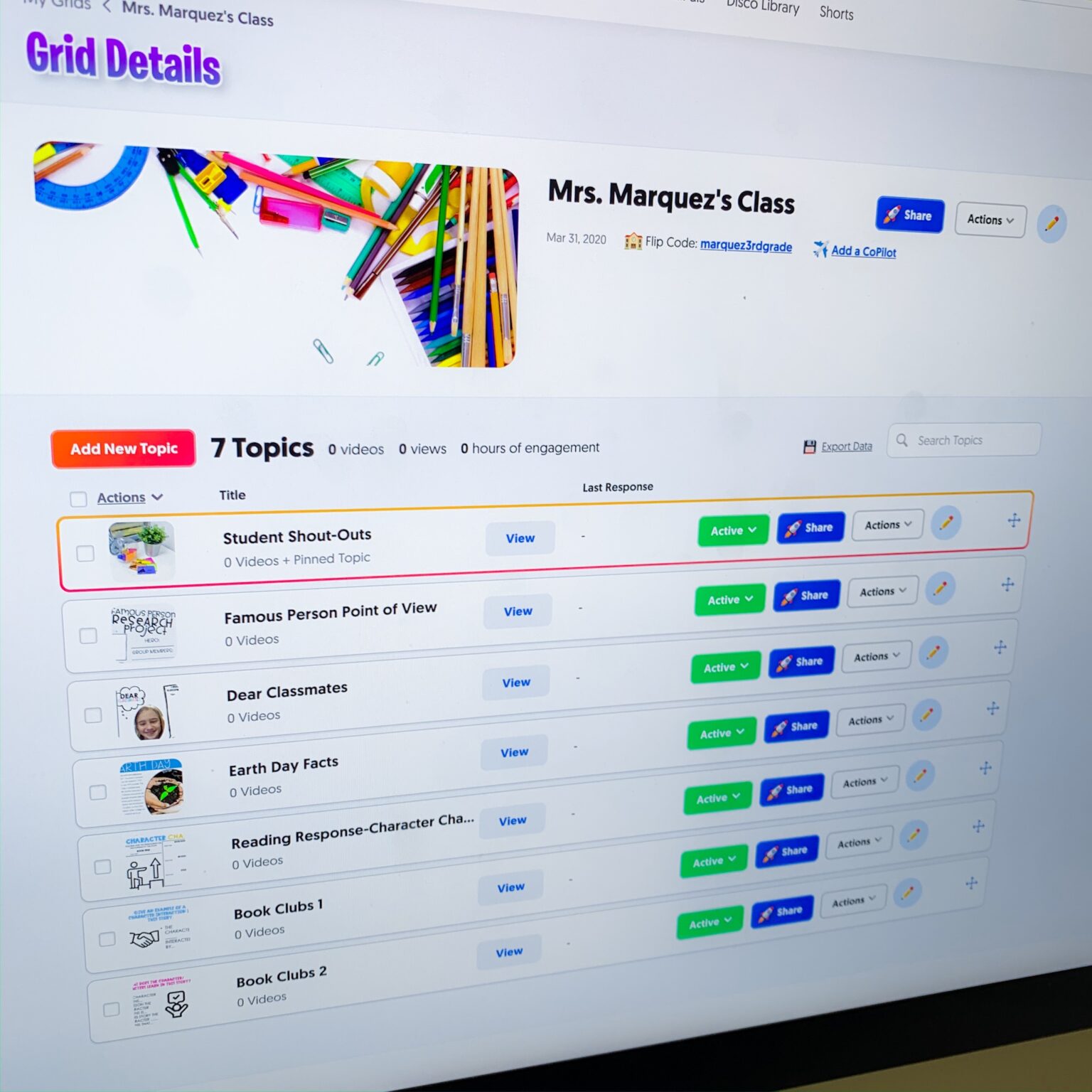 how to create a flipgrid assignment for students