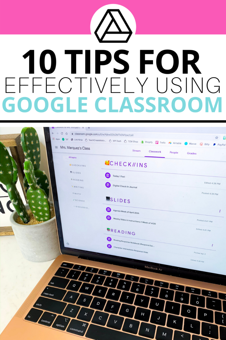 10 Google Classroom Tips - Teach Create Motivate