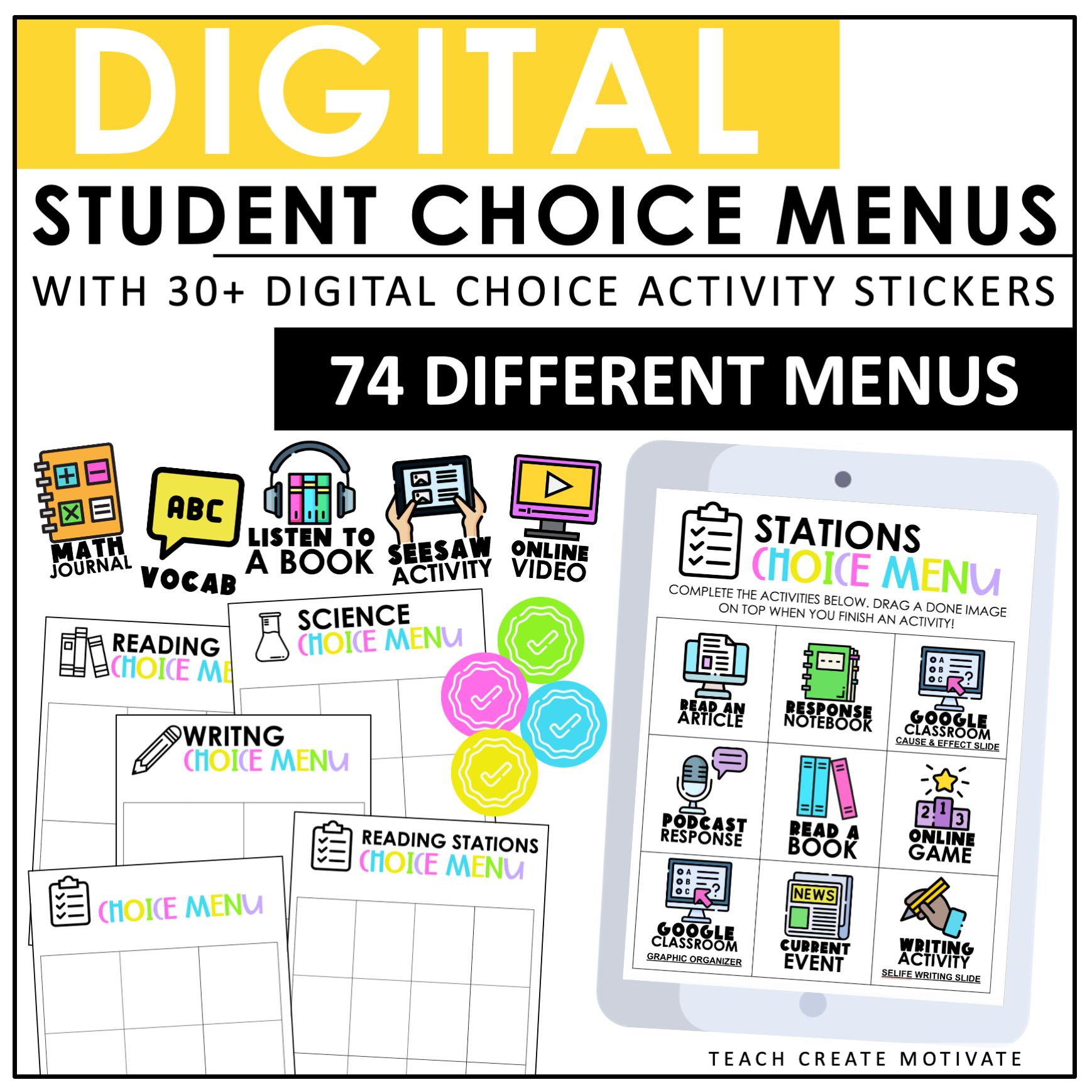 student choice assignments