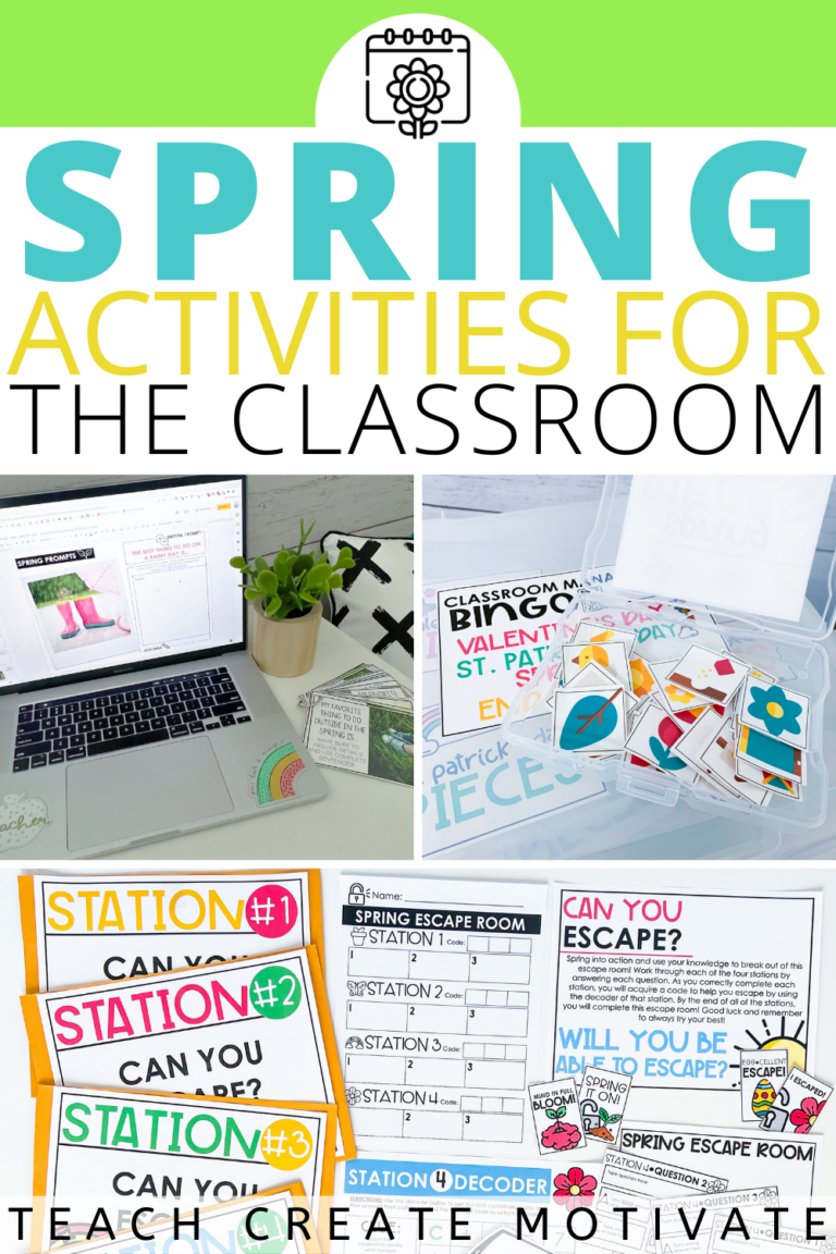 Spring Activities for the Classroom - Teach Create Motivate