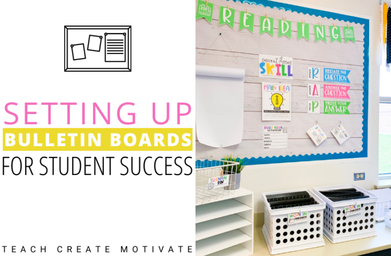 Setting Up Bulletin Boards For Student Success - Teach Create Motivate