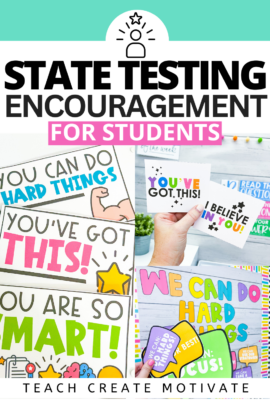 Simple but powerful state testing encouragment that is low prep.