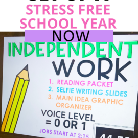 SET UP A STRESS FREE SCHOOL YEAR NOW