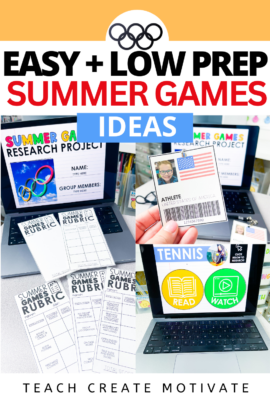 A high interest, low prep research project about Summer Games with everything you need!