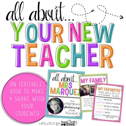 All About Your Teacher Slideshow {Editable} - Teach Create Motivate