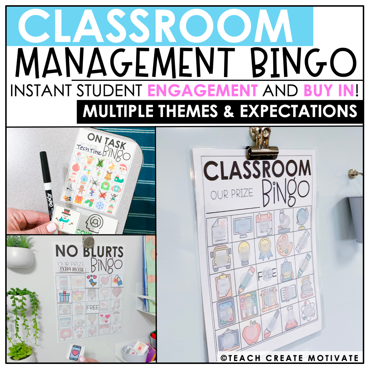 Verborgen Maan oppervlakte boiler Classroom Management Behavior - Bingo - Plan - Game - Digital - Teach  Create Motivate