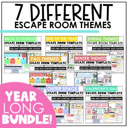 Escape Room Templates Bundle | Digital & Printable - Teach Create Motivate